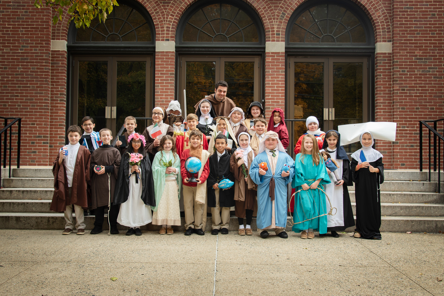 Ralph Cola’s fourth grade class at St. Augustine School recently chose a saint to learn about, and on Thursday, Nov. 1, toured the school in costumes representing their saint and sharing facts and special details.
